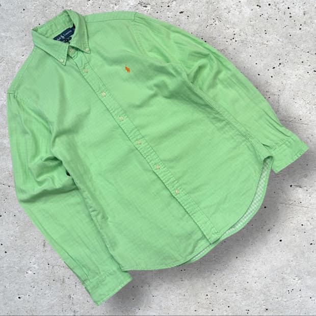 [M] 폴로 랄프로렌 긴팔 셔츠 연두색 C31