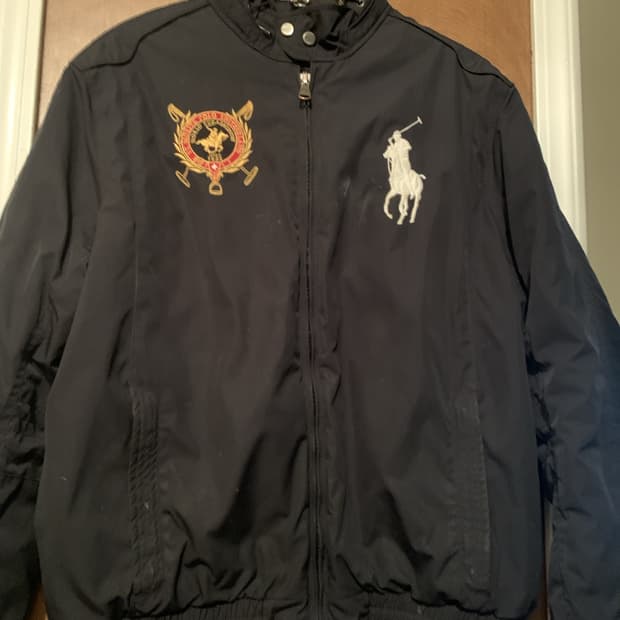 폴로 랄프로렌 빅포니 크레스트 자켓 블랙