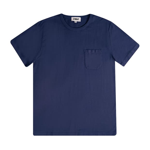 [L] YMC WILD ONES 반팔티셔츠 포켓티셔츠 네이비