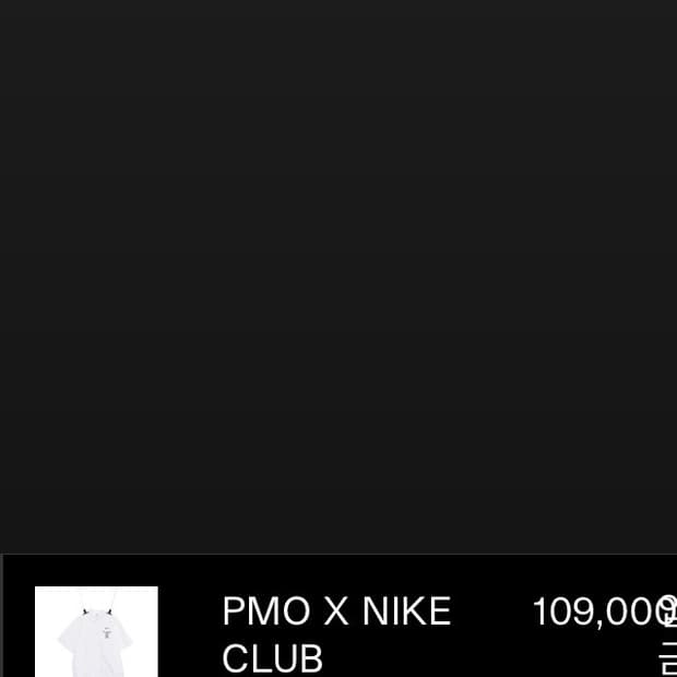 [M] 피마원 나이키 kfa 반팔 셔츠 화이트