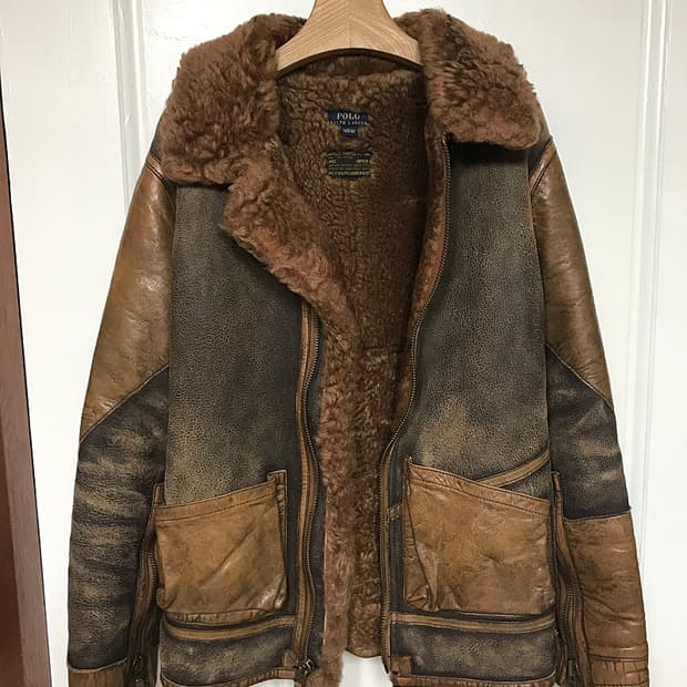 폴로랄프로렌 시어링 무스탕 M 새상품