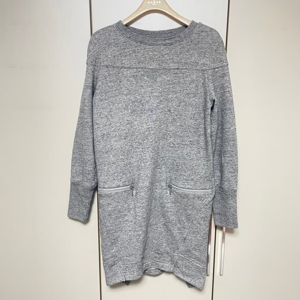 유니클로 그레이 맨투맨 원피스 S 사이즈