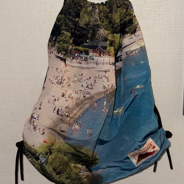KIJUN 스트링 백팩 UNISEX Beach Print