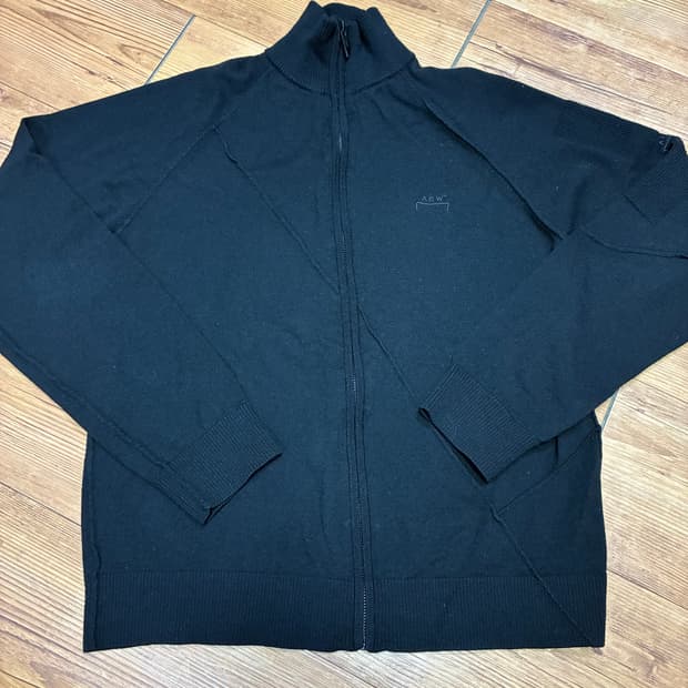 A COLD WALL 어콜드월 블랙 니트 짚업