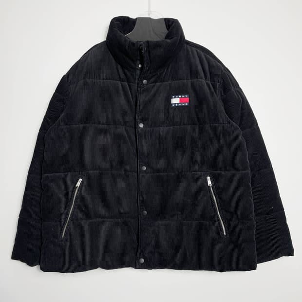 C1 타미진스(TOMMY JEANS) 코듀로이 푸퍼 패딩 L사이즈