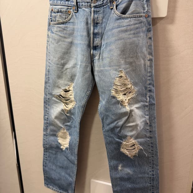 리바이스 501 디스트로이드 데님