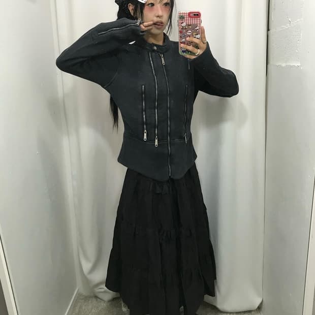 Diesel Garments Dyed Rough Zip Jacket 