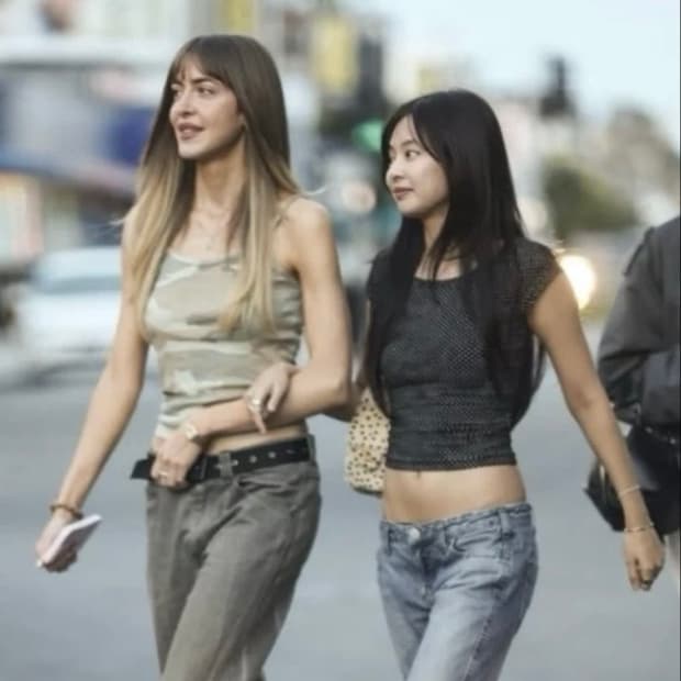 리던 슬림 도트 티셔츠 새상품