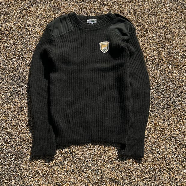 라코스테 코만도 블랙 니트