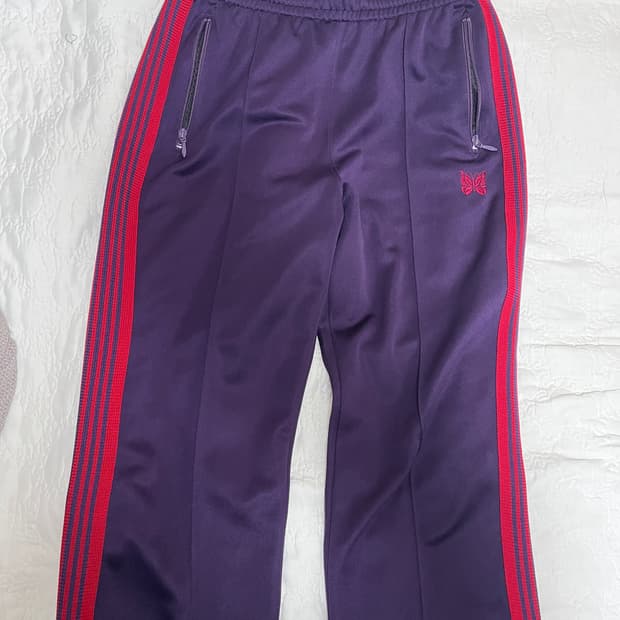 니들스 트랙팬츠 퍼플레드 보라빨강 스트레이트