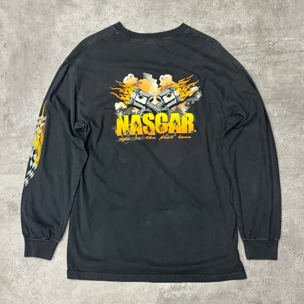 00s 나스카 NASCAR 블랙 긴팔 티셔츠
