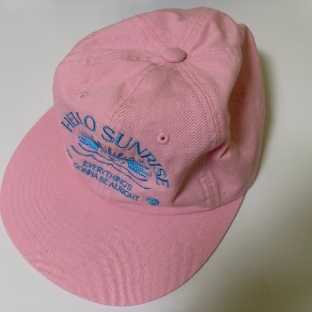 헬로선라이즈 모자 캡 핑크