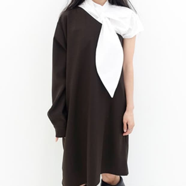 샵페어리 banding one shoulder dress