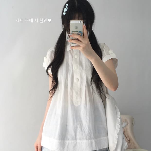 사와코깔 깜냥이 코디 세트 일본빈티지히메갸루모리걸미소녀핀터쿠루미하구미