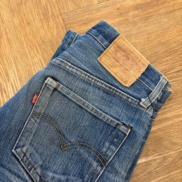N219. 90s 리바이스 빅E 501 데님팬츠 청바지 usa