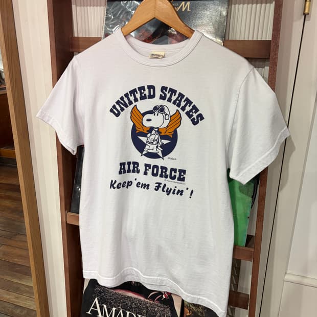 J84 버즈릭슨 에어포스 스누피 반팔 티셔츠