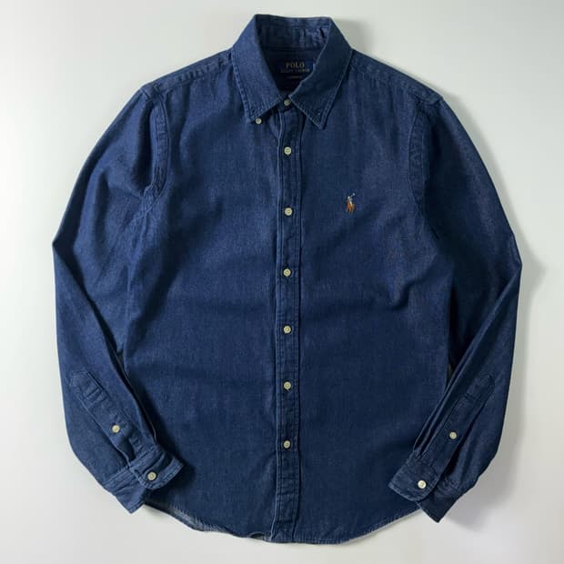 Polo  폴로 랄프로렌 자수 코튼 데님 셔츠 