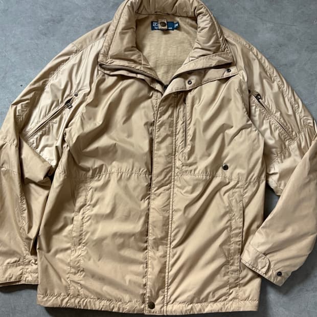 Polo 폴로 랄프로렌 베이지컬러 폴리쉘 후드 자켓