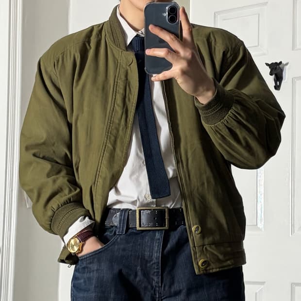 Canyon 빈티지 봄버자켓