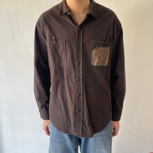 텐더로인 밀리터리 메쉬 셔츠