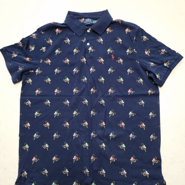 폴로 랄프로렌 패턴 카라티 XL