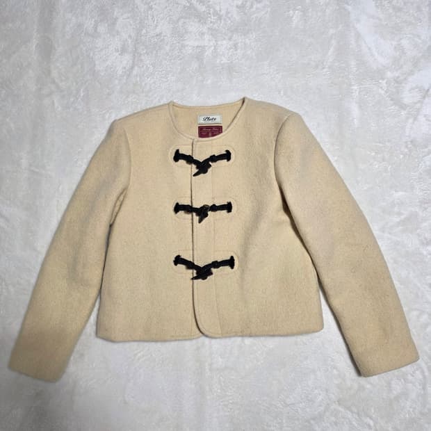 (F)여성 플라츠클래식 울 더플 자켓