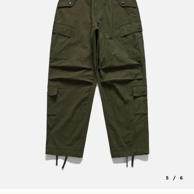 8P BATTLEFIELD PANTS / OLIVE C/N s사이즈