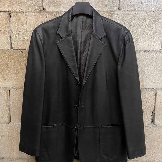 런던포그 양가죽 블레이저 자켓