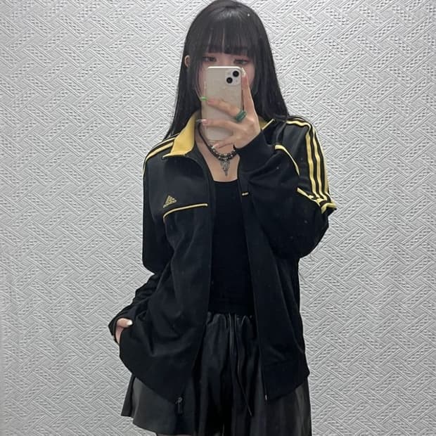 아디다스 올드스쿨 레트로 빈티지 검골 져지 집업 100 C09259