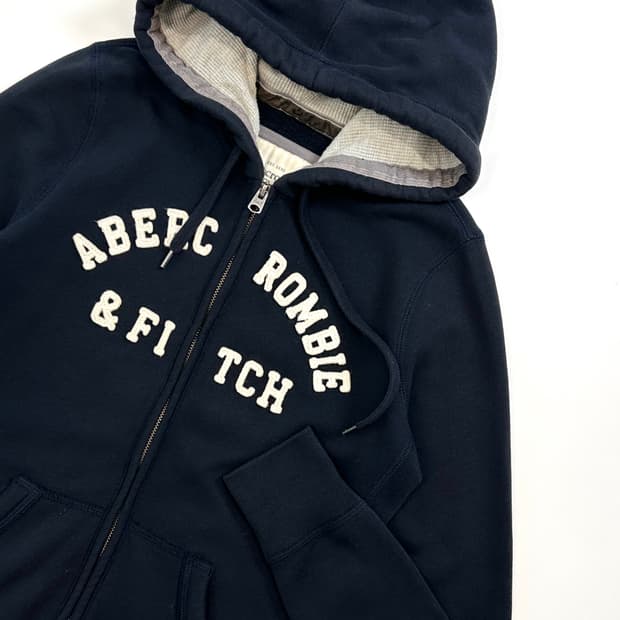 아베크롬비 y2k 슬림 후드집업 (M 네이비)