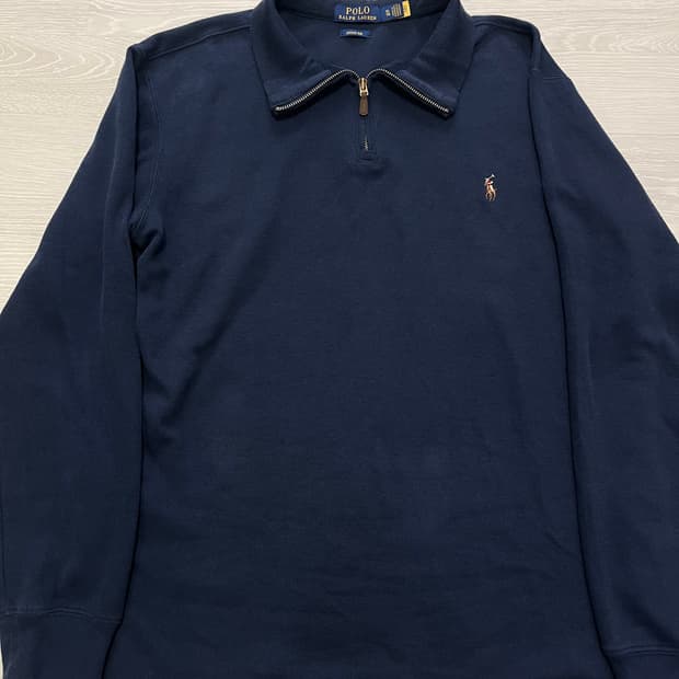 폴로 네이비 반집업XL