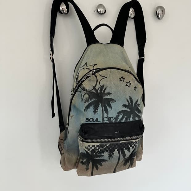AMIRI palmtree back pack