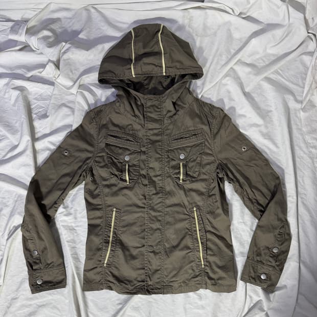 ASM 밀리터리 후드 자켓 y2k