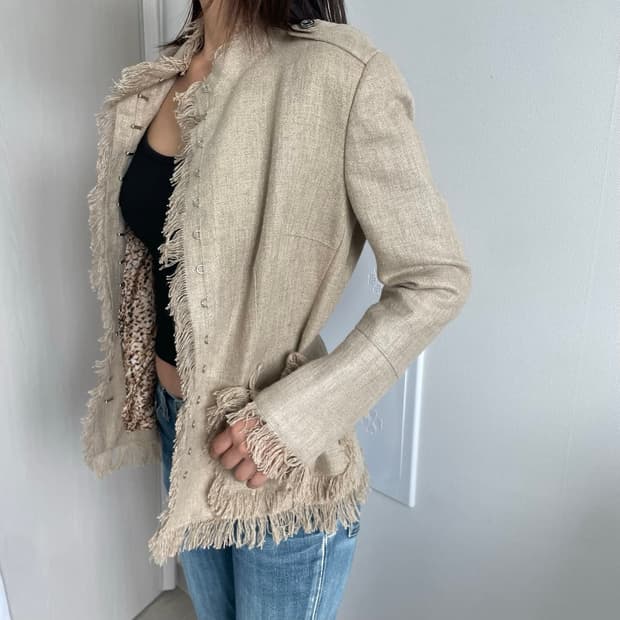 Dolce & Gabbana Linen Tweed Jacket 42