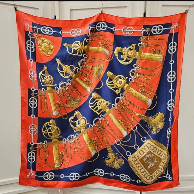 에르메스(Hermes) 실크 빈티지스카프 까레 90