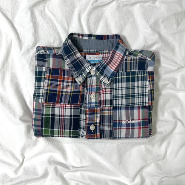 check-patch shirt