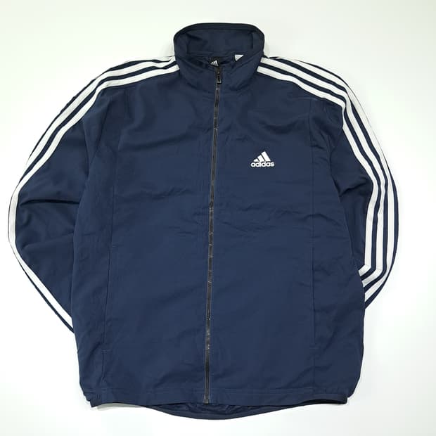 CL732 M 아디다스 일본판 삼선 네이비 바람막이 자켓