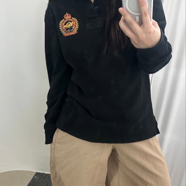 폴로 랄프로렌 크레스트 더블 빅포니 럭비 카라 티셔츠