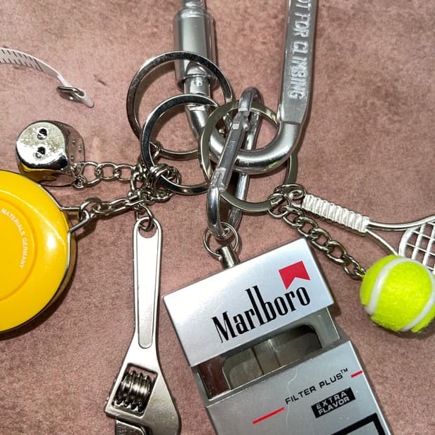 실버 Marlboro 케이스 멀티 키링 세트