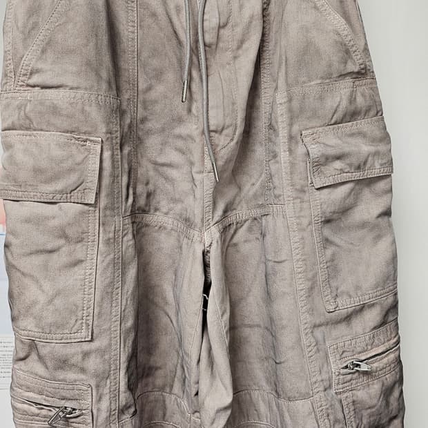 준지 페인티드 데님 카고 쇼츠 44 사이즈 초판