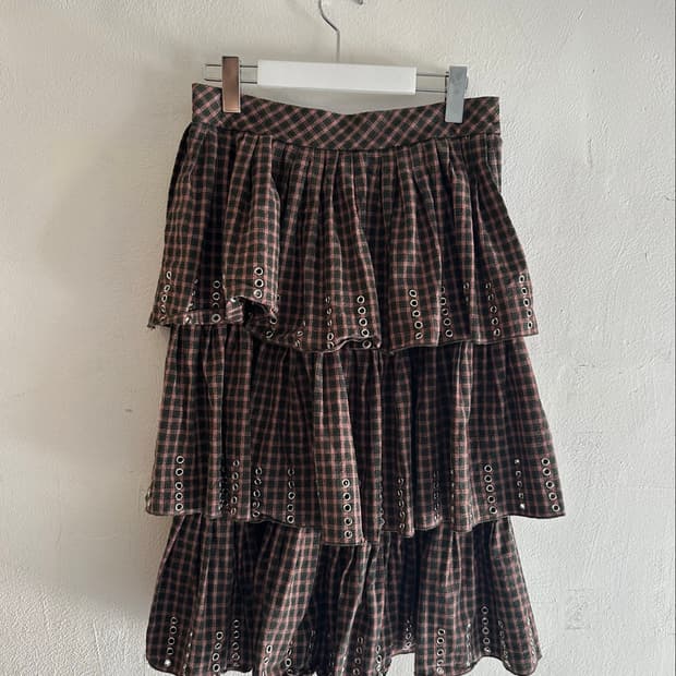 괴짜 msgm 펀칭 캉캉 스커트