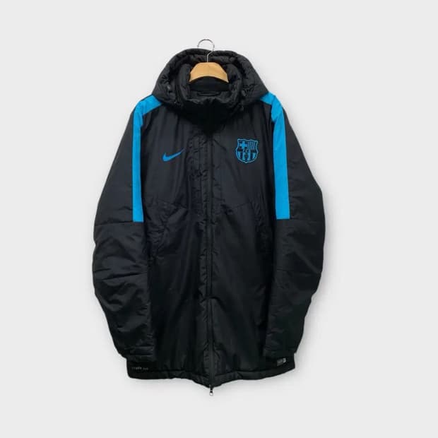 나이키 바르셀로나 패딩 블랙/블루 XL 