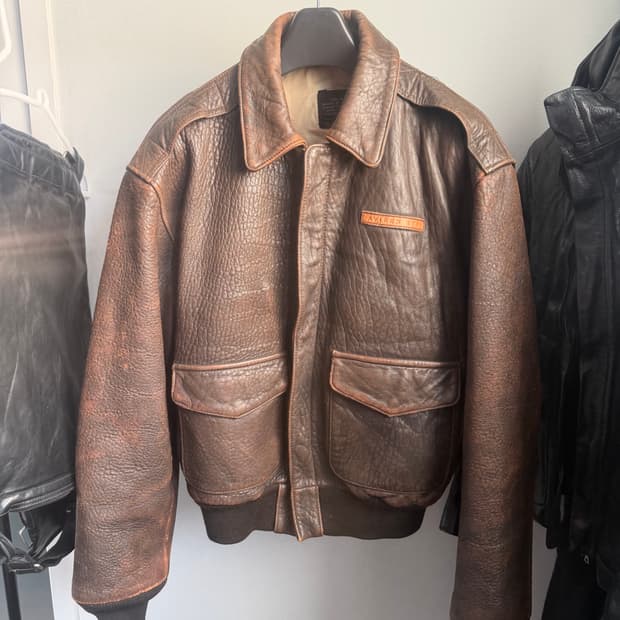 아비렉스 A2 핀업걸 가죽자켓