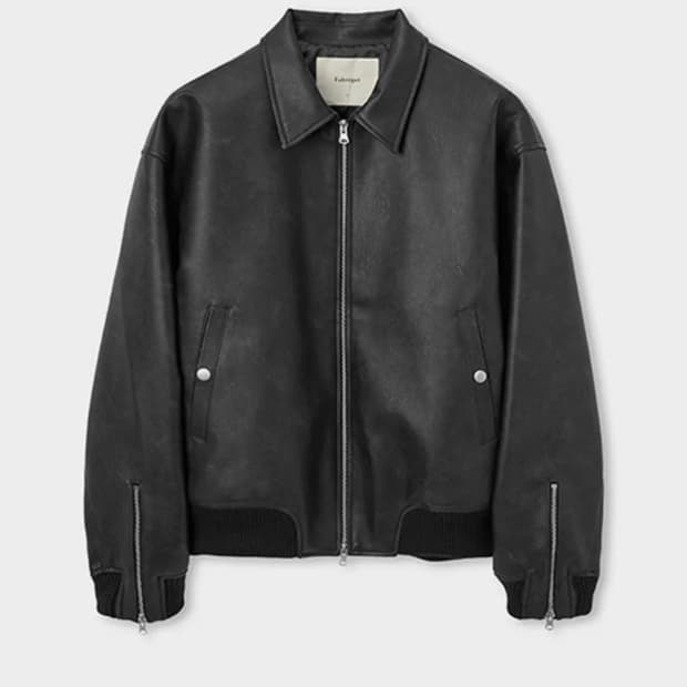 파브레가 바드 레더 봄버자켓(차콜)