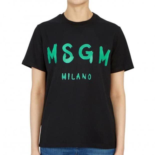 S MSGM 엠에스지엠 로고 프린팅 오버핏 반팔티