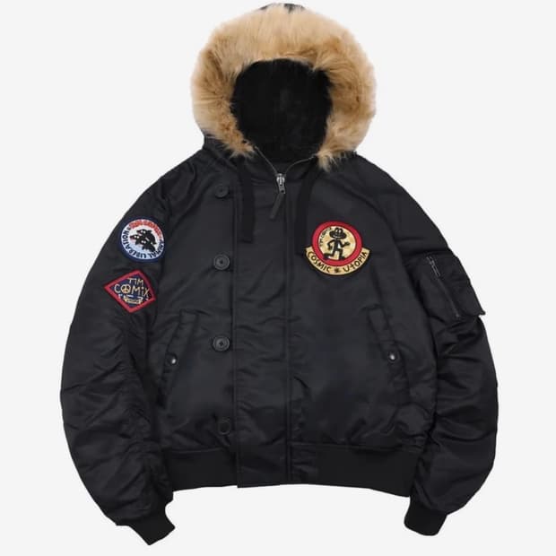 팀코믹스 ma-1 항공점퍼 블랙