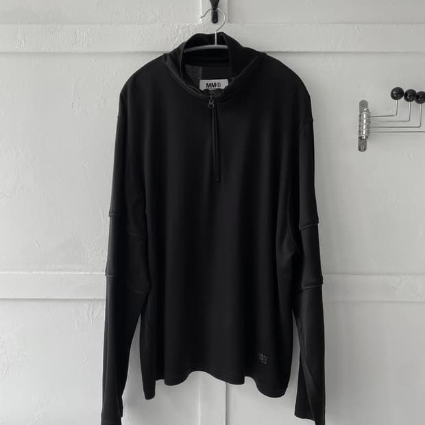 [MM6] half zip sweatshirt