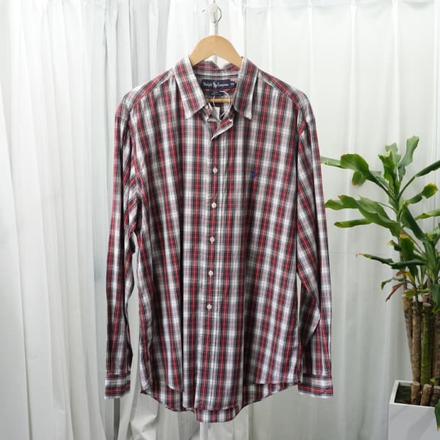 랄프로렌 체크 루즈핏 셔츠 1931