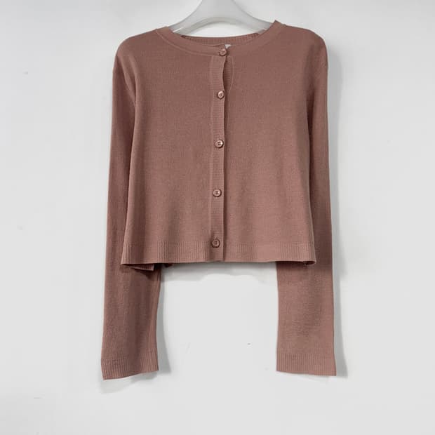 SJSJ 크롭 니트 가디건