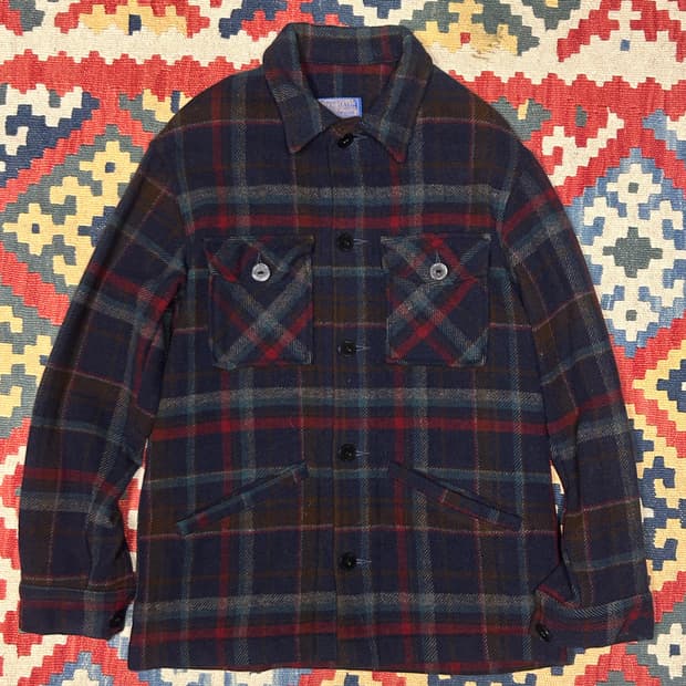 60s 펜들턴 울 체크 자켓